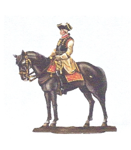 (E-K)Saxon Curassier, Officer 1735 - mounted